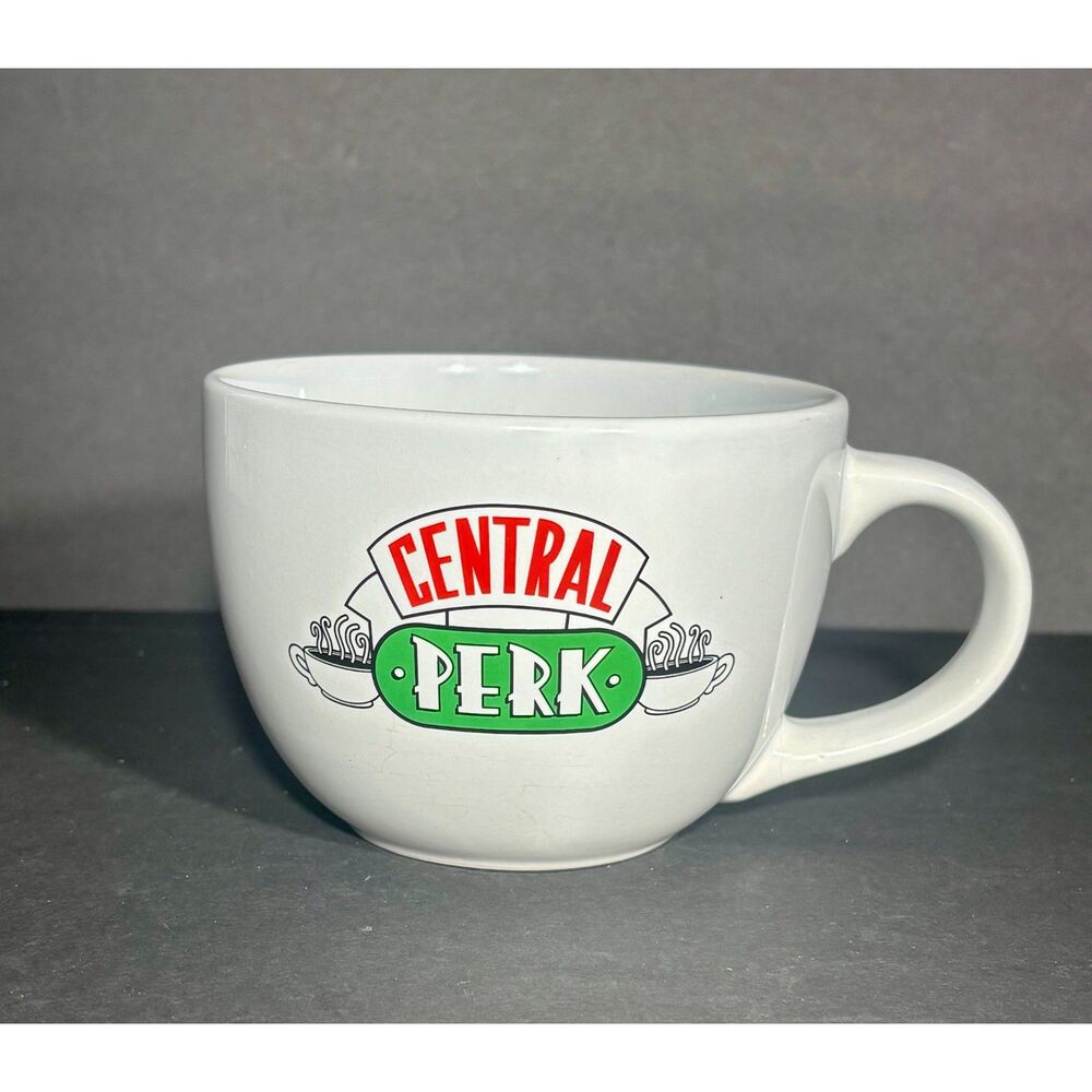 Friends Central Perk Oversized 24 Oz Coffee Mug Cup Warner Bros 2019 White